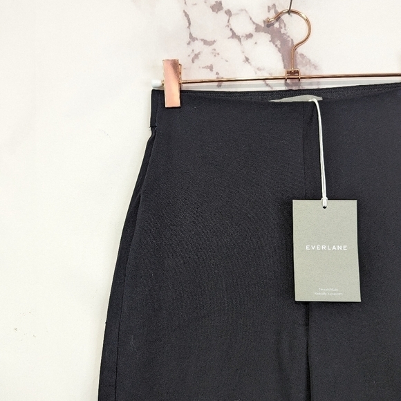 Everlane The Side Zip Work Pant Black Ankle Dress High Rise Taper NEW - Picture 5 of 16